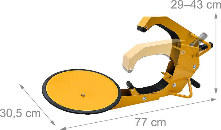 Image du produit Relaxdays Radkralle zur Diebstahlsicherung 15 Zoll