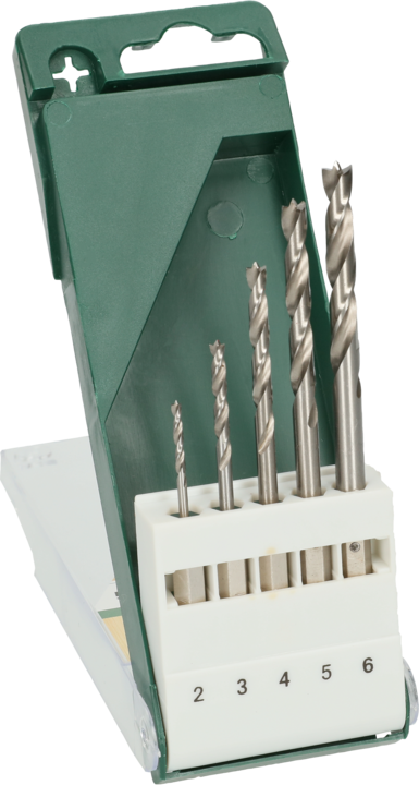 Image du produit Bosch Zubehör Jeu de 5 mèches à bois à queue six pans 2,0 3,0 4,0 5,0 6,0 mm (2 mm, 3 mm, 4 mm, 5 mm, 6 mm)