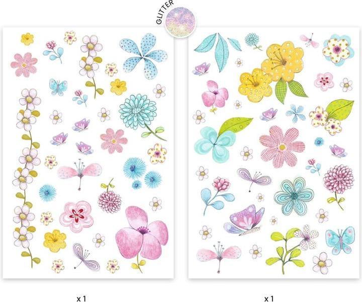 Actual product image Djeco Tattoos flowers