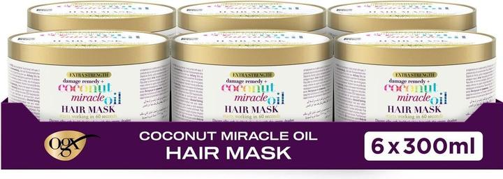 Ogx Kokosnussöl-Haarmaske für geschädigtes Haar 300g Weiss