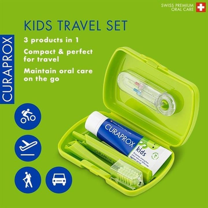 Actual product image Curaprox Kids Travel Set (Extra soft, 3 x)