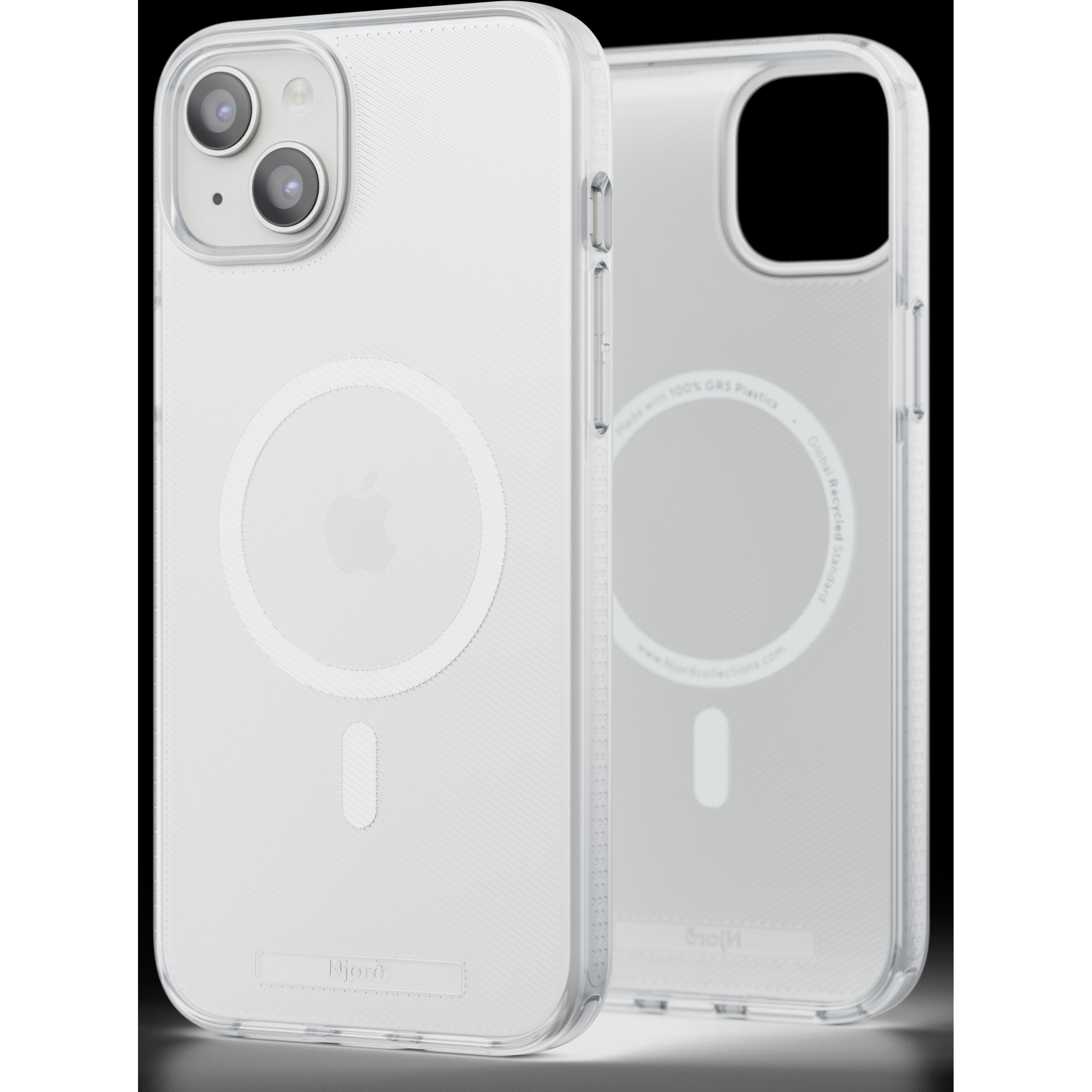 Njord Slim Case 100% GRS MagSafe iPhone 15 Pro Max, Translucent (Apple iPhone 15 Pro Max), Smartphone Hülle, Transparent