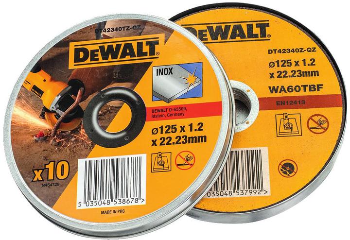 Produktbild DeWalt Dewa Trennscheibe DT42340ZQZ Edelstahl flach 125x1.2mm