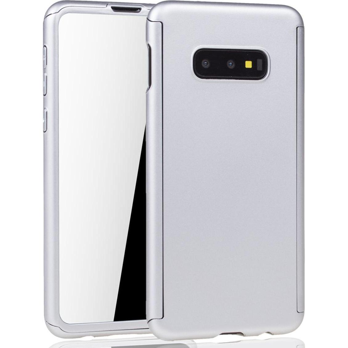 Thumbnail - König Design Hülle Handy Schutz für Samsung Galaxy S10e Full Case Cover Displayschutz Silber (Samsung Galaxy S10e), Smar...