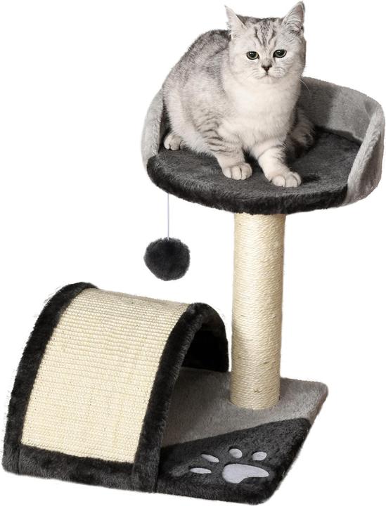 Immagine prodotto PawHut Albero per gatti con peluche (44 cm, Grigio)