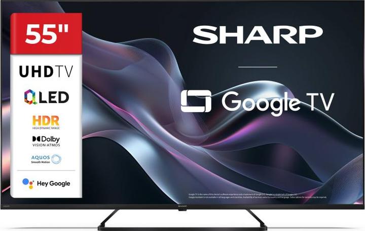 Actual product image Sharp TV (55", QLED, 4K, 2025)