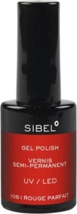 Sibel Gel Nail Polish Color 105 Perfect Red - 14 Milliliters (Gel-Effekt Nagellack)