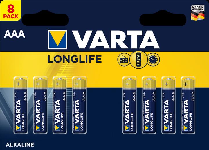 Actual product image Varta Longlife (8 pcs., AAA, 1200 mAh)