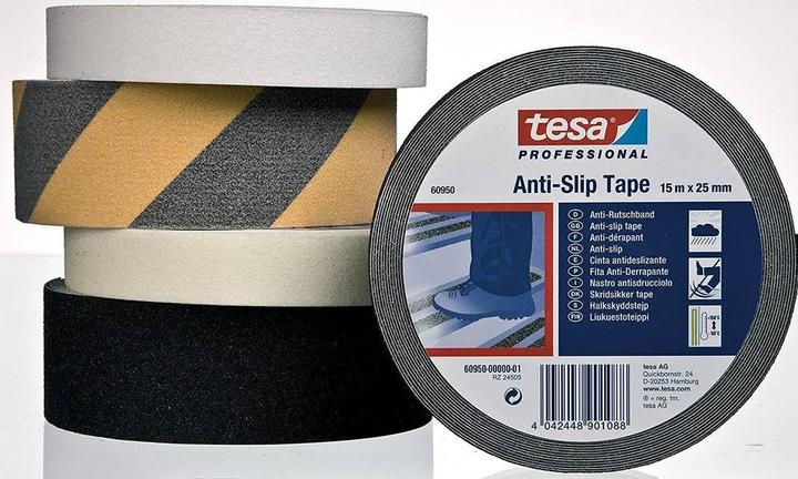 Produktbild tesa Anti-Rutsch Klebeband, 15 x 50mm, schwarzgelb (50 mm)