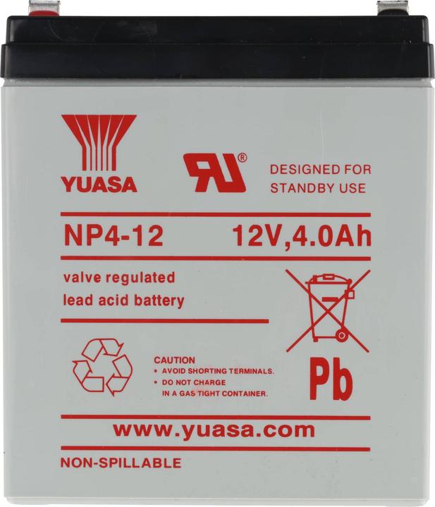 Produktbild Yuasa Bleiakku NP4-12 (4000 mAh, 12 V)