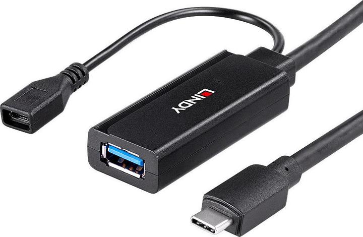 Image du produit Lindy Rallonge active USB 3.2 Gen 1 C/A (3 m, USB 3.2 Gen 1)