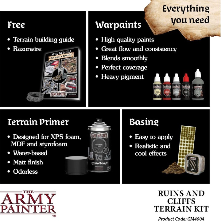 Produktbild Army Painter ARMG4004 - Gamemaster: Ruins & Cliffs Terrain Kit