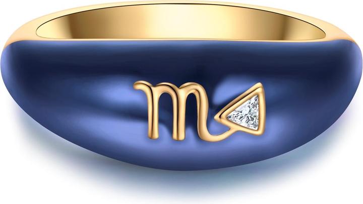 Actual product image Glanzstücke München Ladies ring zodiac sign Scorpio - 35976 (56, 925 Silver)