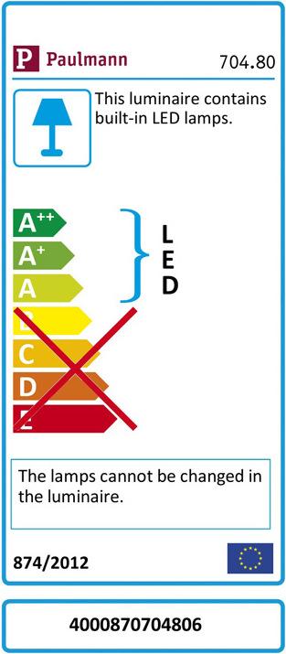 Label énergétique Paulmann Bande LED (RGB, 500 cm, Intérieur)