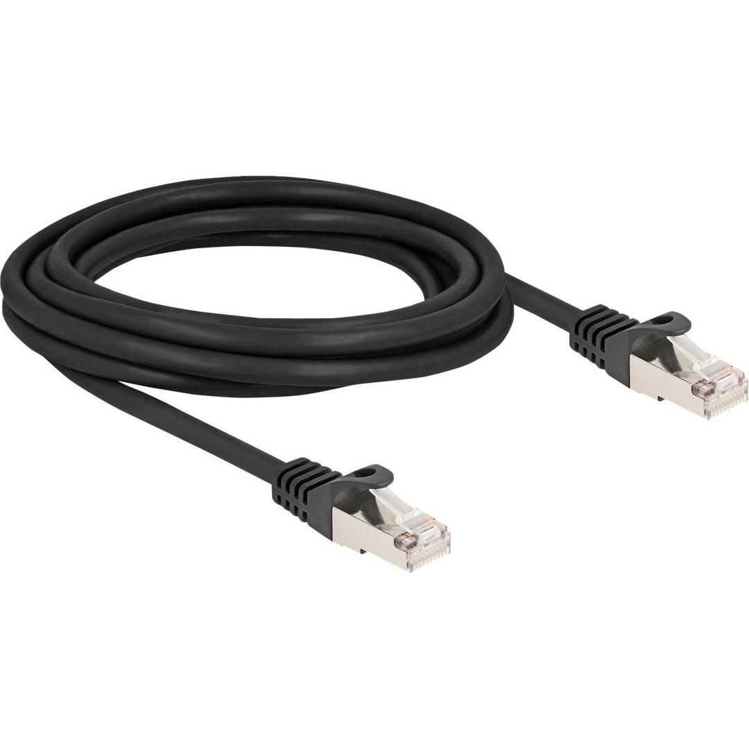 Delock Cavo da spina RJ50 a spina RJ50 S/FTP 3 m nero (S/FTP, 3 m), Cavo di rete
