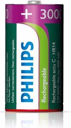 Produktbild ProPlus Philips Batterien C 3000 mAh 2 Stück im Blister (2 Stk., C, 3000 mAh)