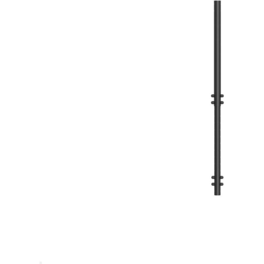 SMS Func Zubehör Verlängerung für Deckenhalter 1840-2890 mm, schwarz (02-112-1) (Decke), Beamer Halterung, Schwarz