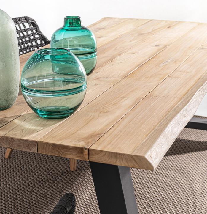 Actual product image Bizzotto Garden table Rolland anthracite (240 x 100 x 77 cm)