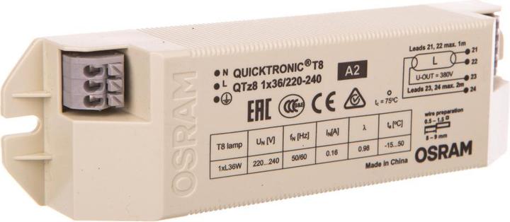 Image du produit Osram Ballast électronique QTz 8 1X36/220-240 (4008321863287)