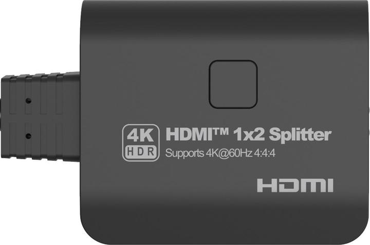 Actual product image PremiumCord HDMI 2.0 Mini Splitter 1-2 Pigtail 4Kx2K@ HDCP2.2 Downscaler
