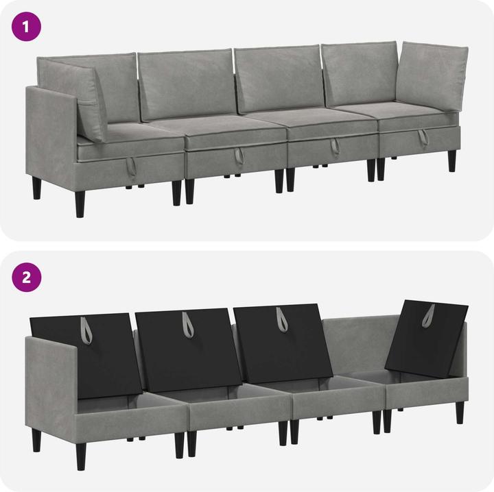 Produktbild vidaXL Wohnzimmergarnitur (280 x 70 x 82 cm)