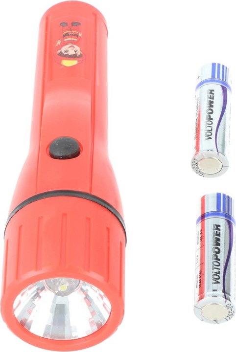 Produktbild AccuCell LED Kindertaschenlampe im tollen Feuerwehrmann Design, einfach zu bedienen