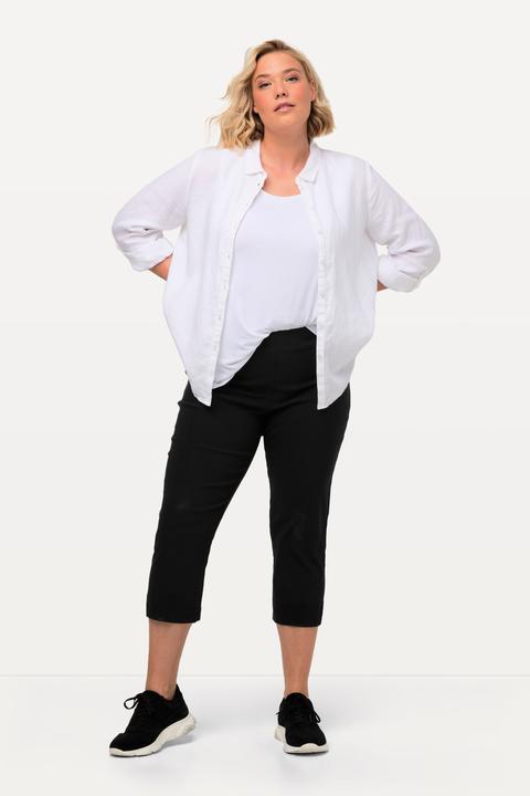 Immagine prodotto Ulla Popken Pantaloni di bengalina elasticizzata, lunghi fino al polpaccio, con cintura elastica (66)