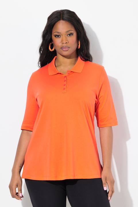 Image du produit Ulla Popken Polo collection Classic avec col polo et manches courtes, en coton Pima (58)