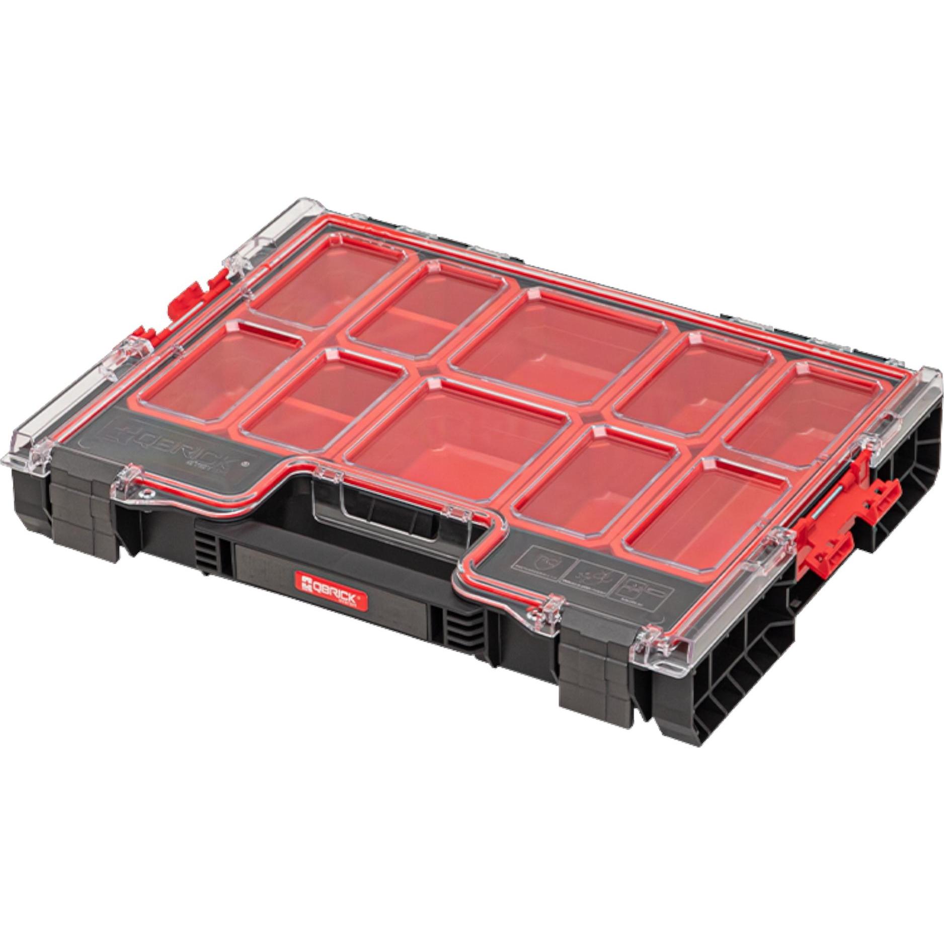 Qbrick, Sortimentskasten, Organizer mit herausnehmbaren Behältern ORGQPRO200CZAPG003