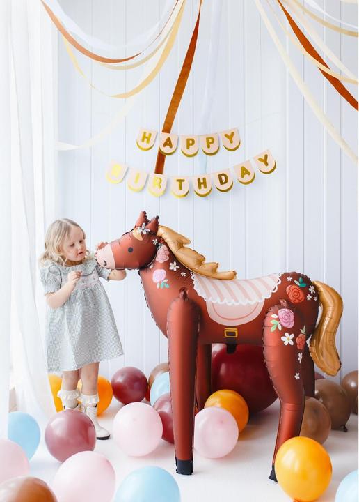 Produktbild Partydeco Folienballon Pferd Braun (1 x)