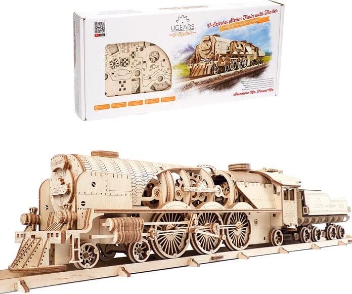 Image du produit Ugears Locomotive V-Express avec wagon