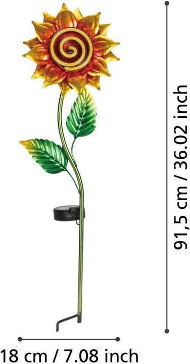 Productafbeelding EGLO 48814 Z SOLAR LED tuinlamp 20x0.01W 60x180mm Gekleurd