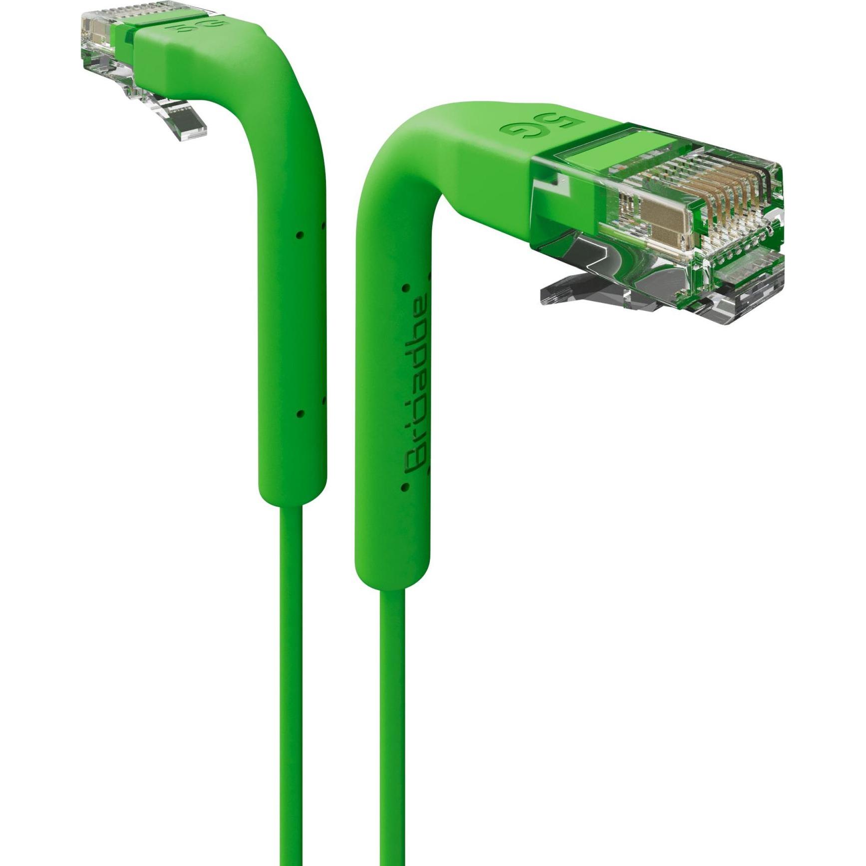 Broadbe Slim Patch Cable 5G Green 0.1m Cable-Patch-Cat6-GR-0.1M-Slim (CAT6, 0.10 m), Cavo di rete