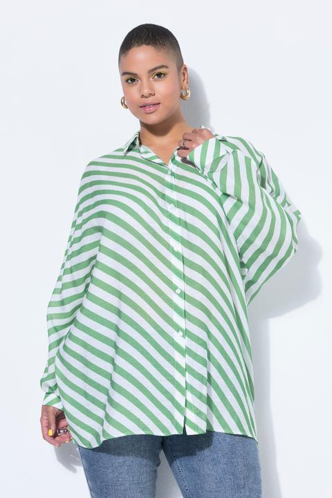 Immagine prodotto Studio Untold Camicia leggermente velata con righe e maniche a pipistrello (60)