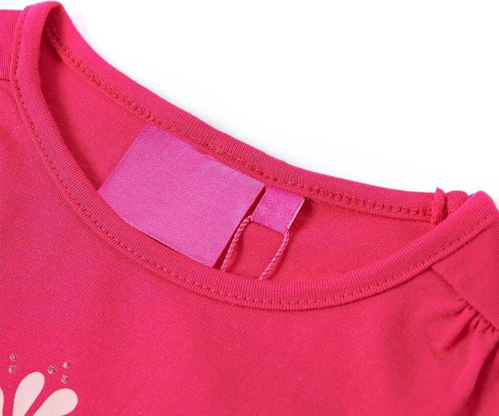 Immagine prodotto VidaXL Camicia a maniche lunghe per bambini rosa acceso 92,Materiale: 95% cotone. 5 (92)