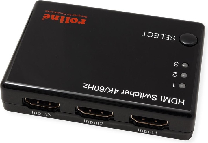Actual product image Roline 4K HDMI Switch, 3-way