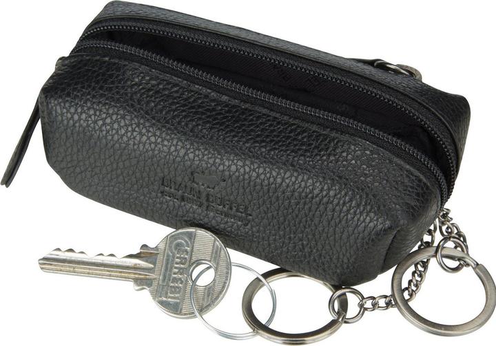 Actual product image Braun Büffel Prato leather key case 9 cm