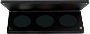 Actual product image Parisax Empty Palette With 3 Pans Leather Style - Perfect For Custom Makeup