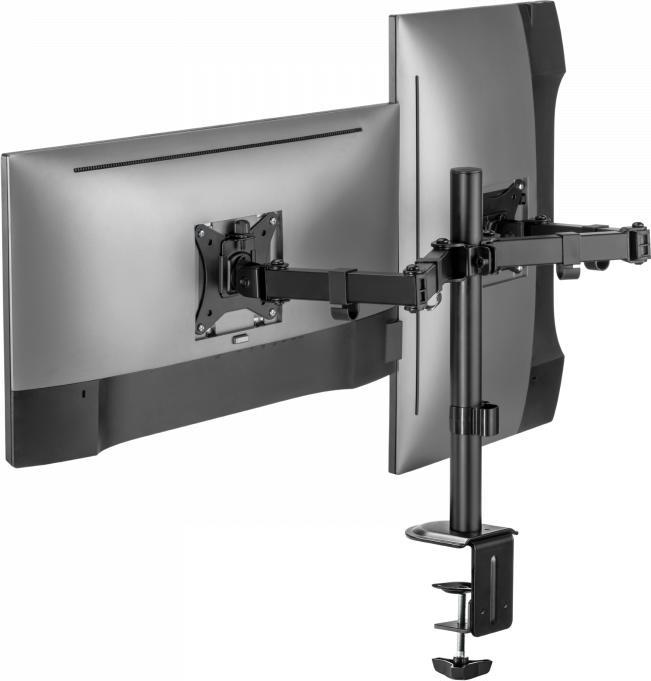 Produktbild V7 Dual Monitor Clamp Desk Mount (Tisch, 32", 9 kg)