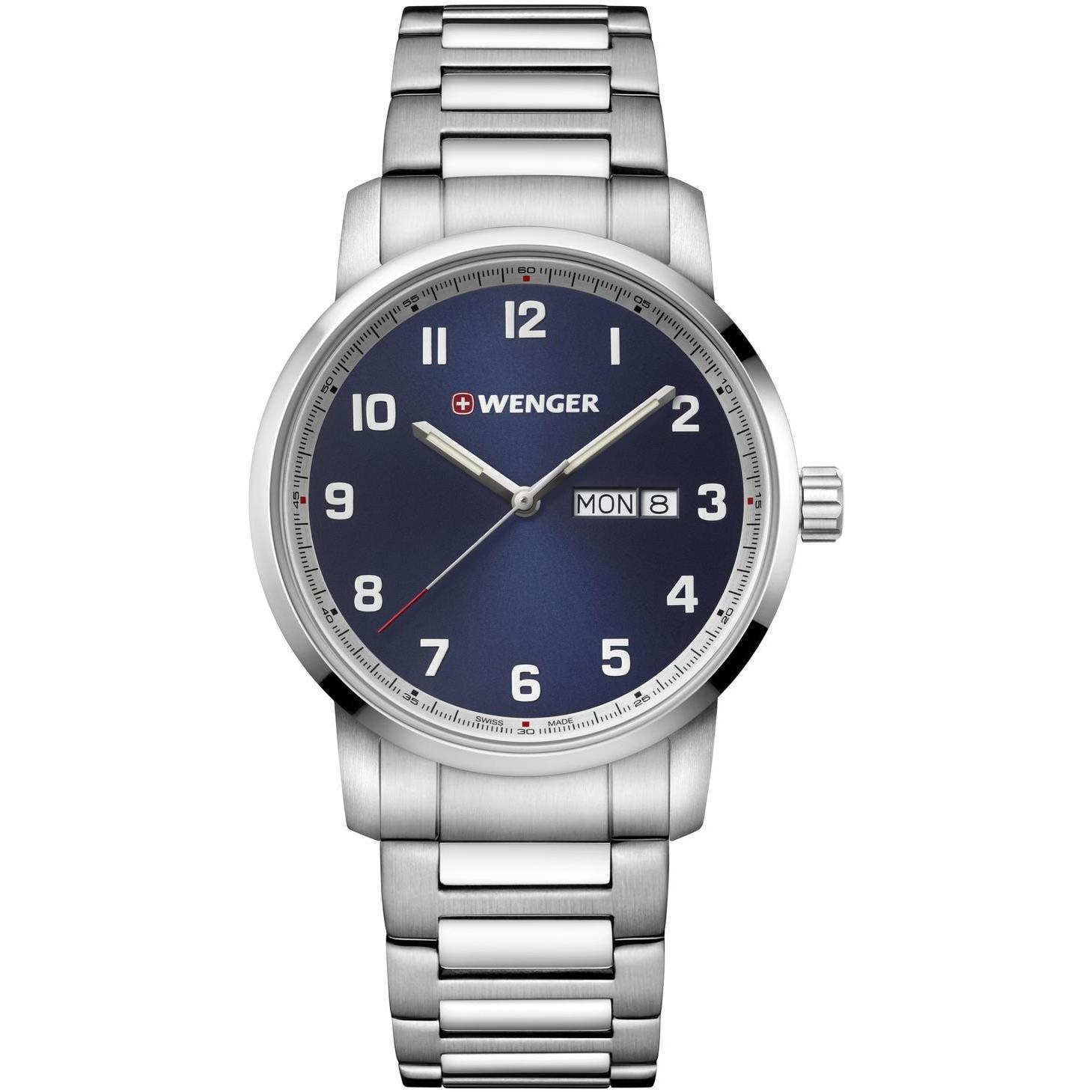 Wenger, Orologio da polso, Attitude, Argento, (Orologio da polso analogico, 42 mm)