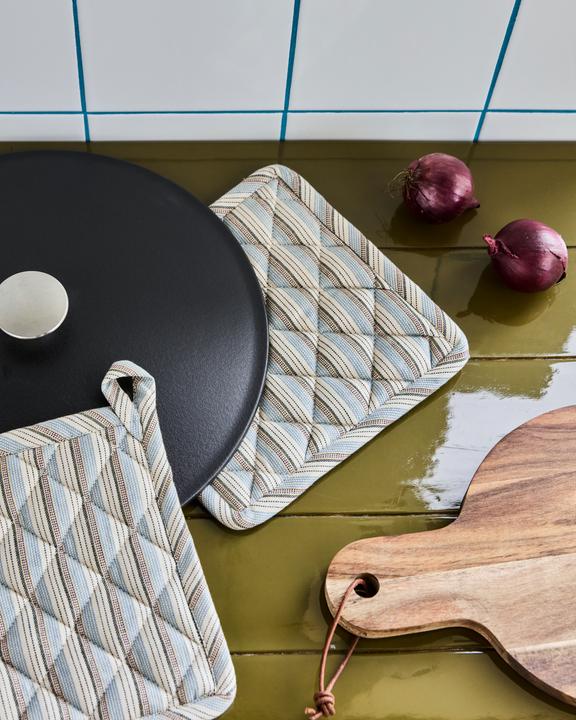 Productafbeelding House Doctor Pot holders, HDChef, BlueSand (100% katoen)