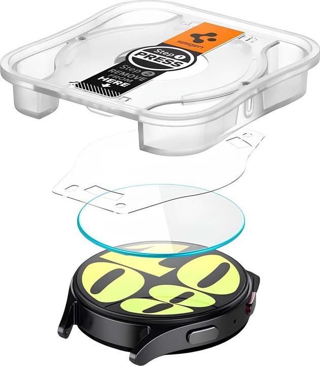 Actual product image Spigen Glas.tR EZ Fit Samsung Galaxy Watch 7 40mm 2-Pack