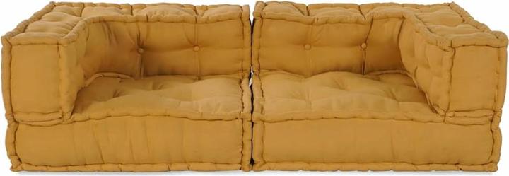 Produktbild vidaXL Modularer Pouf Gestreift Stoff (2-Sitzer)