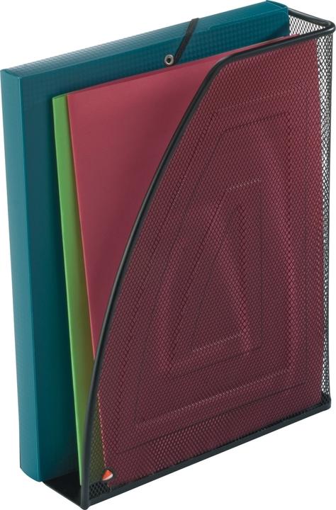 Productafbeelding Alba Tijdschriftenmap van gaas, DIN A4, van draadmetaal, zwart Afmetingen: (B)260 x (D)80 x (H)335 mm (A4)