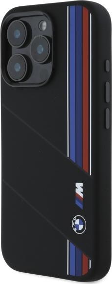 Produktbild BMW BMHMP16X23SCUK iPhone 16 Pro Max 6.9" czarny/black hardcase Silicone Cut Tricolor Lines Mag (Apple iPhone 16 Pro Max)