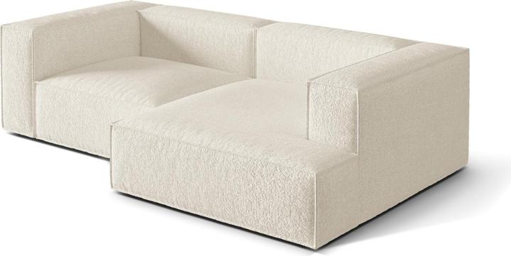 Image du produit Micadoni Bouclé Canapé D'Angle Droit Modulaire, "Nuria", 3 Places, Ivoire, 147x252x72 Fabriqué en Europe (Canapé d’angle)