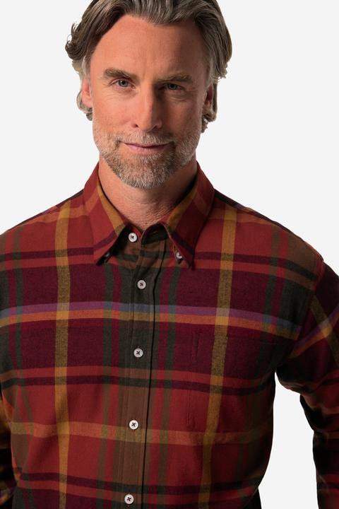 Produktbild Boston Park Karo-Flanellhemd, Langarm, verdeckter Buttondown-Kragen, Comfort Fit (XXL)