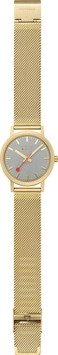 Actual product image Mondaine Classic - von der Natur inspiriert - Ip Gold (Analogue wristwatch, 36 mm)