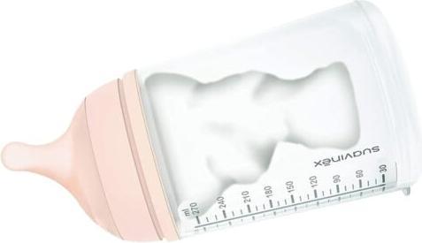 Actual product image Suavinex Zero Zero (Baby Bottle, Silicone Nipple, 270 mL, Light, M: Medium Flow) (270 ml)