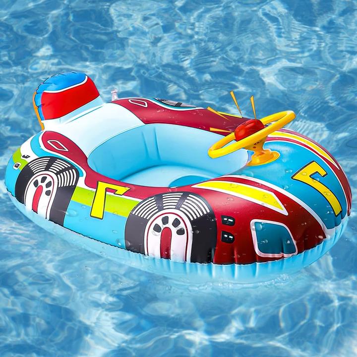 Actual product image Splash & Fun Inflatable Kid Car baby buoyancy aid, floating seat 60x45cm